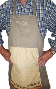 The DELUXE HEAD CHEF Prank Apron - INCLUDES A CHEF'S HAT