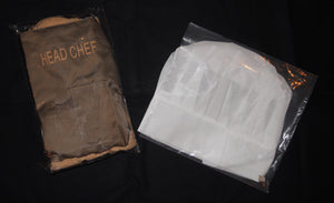 The DELUXE HEAD CHEF Prank Apron - INCLUDES A CHEF'S HAT